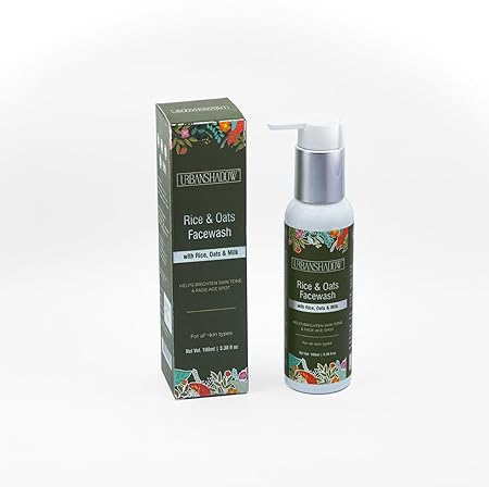 Rice & Oats Facewash With Rice, Oats & Milk, Help Brighten Skin Tone & Fade Age Spot